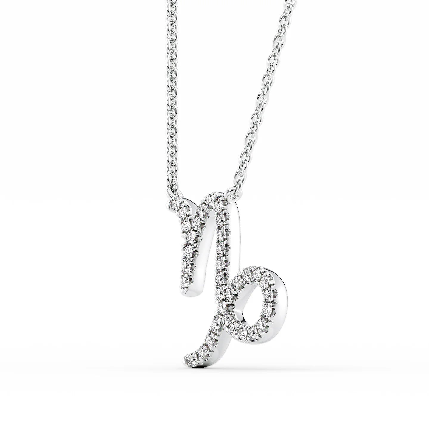 Lab Grown Round Diamond Zodiac symbol Pendant