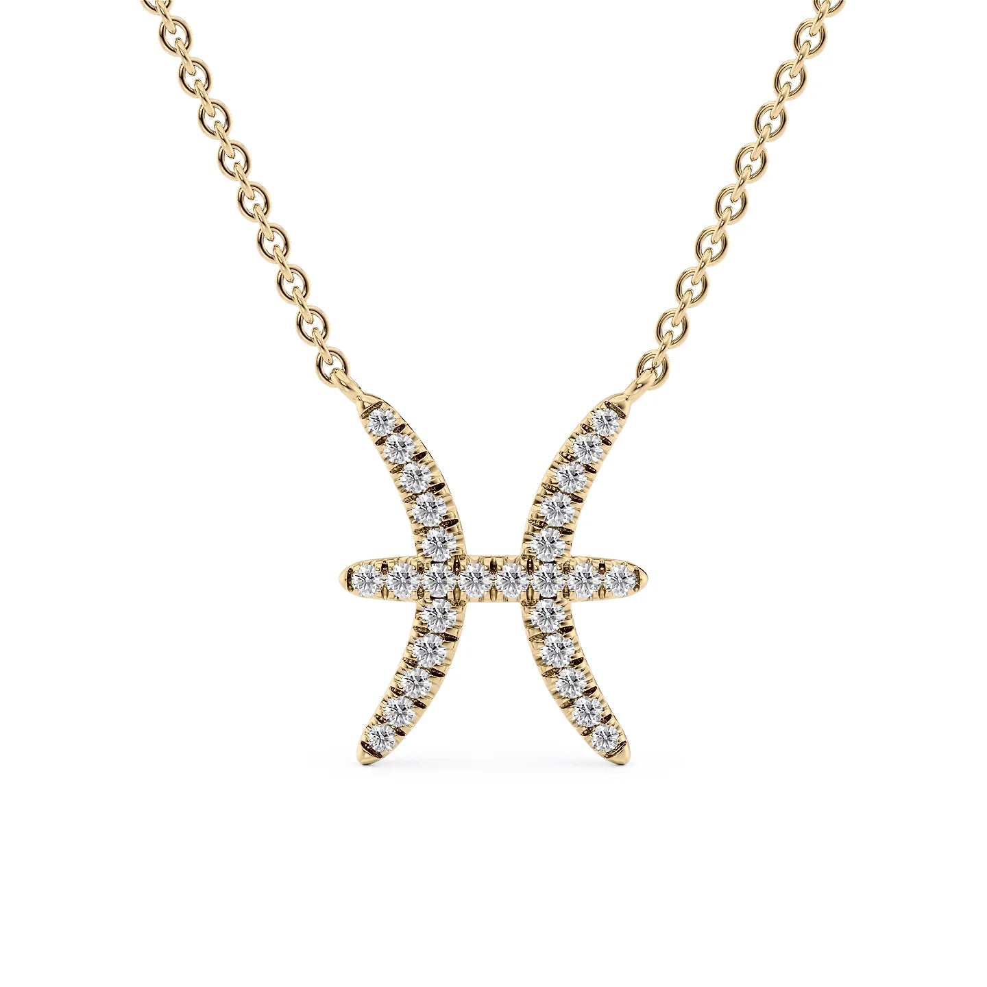 Lab Grown Round Diamond Zodiac symbol Pendant