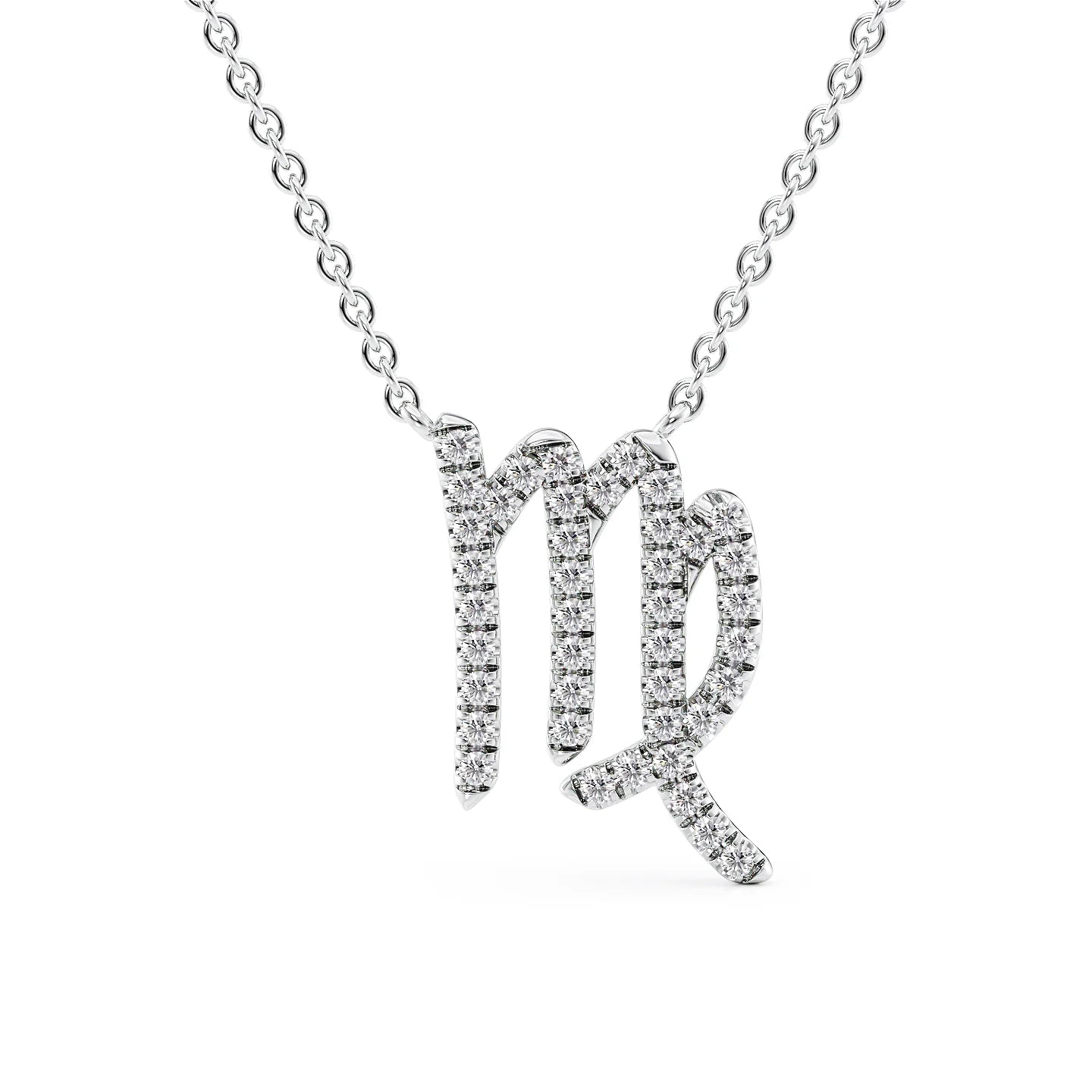 Lab Grown Round Diamond Zodiac symbol Pendant