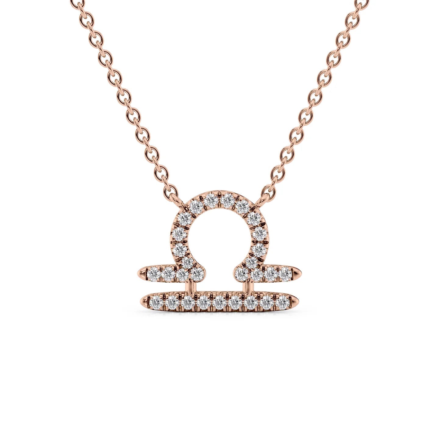 Lab Grown Round Diamond Zodiac symbol Pendant