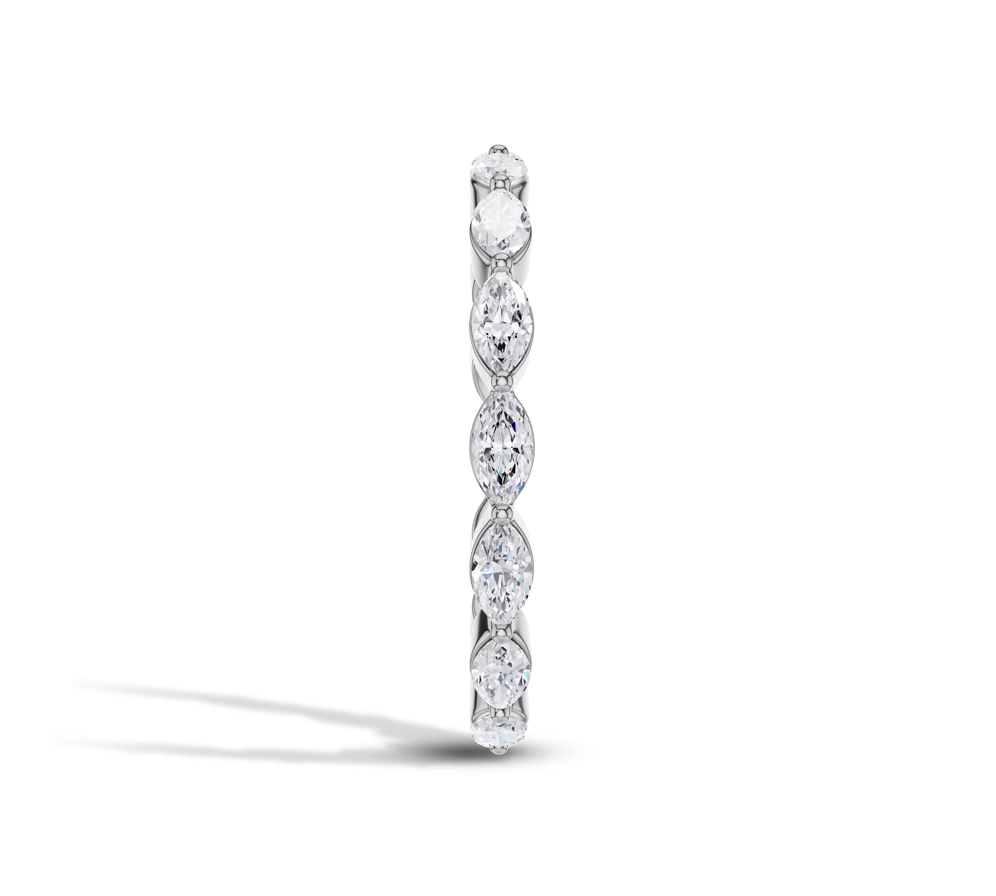 horizontal marquise diamond band