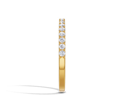 yellow gold petite stackable ring