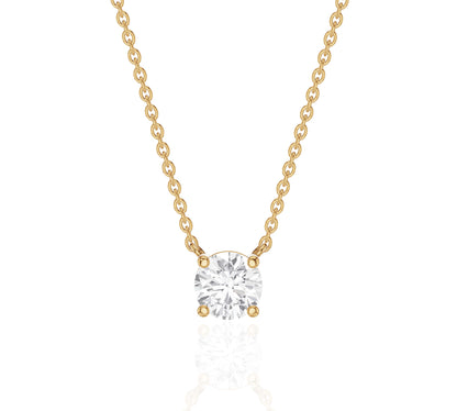 2.ct Round Diamond Solitaire Necklace