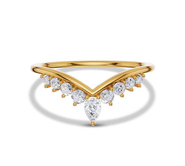 Lab Grown Diamond Crown Wedding Ring