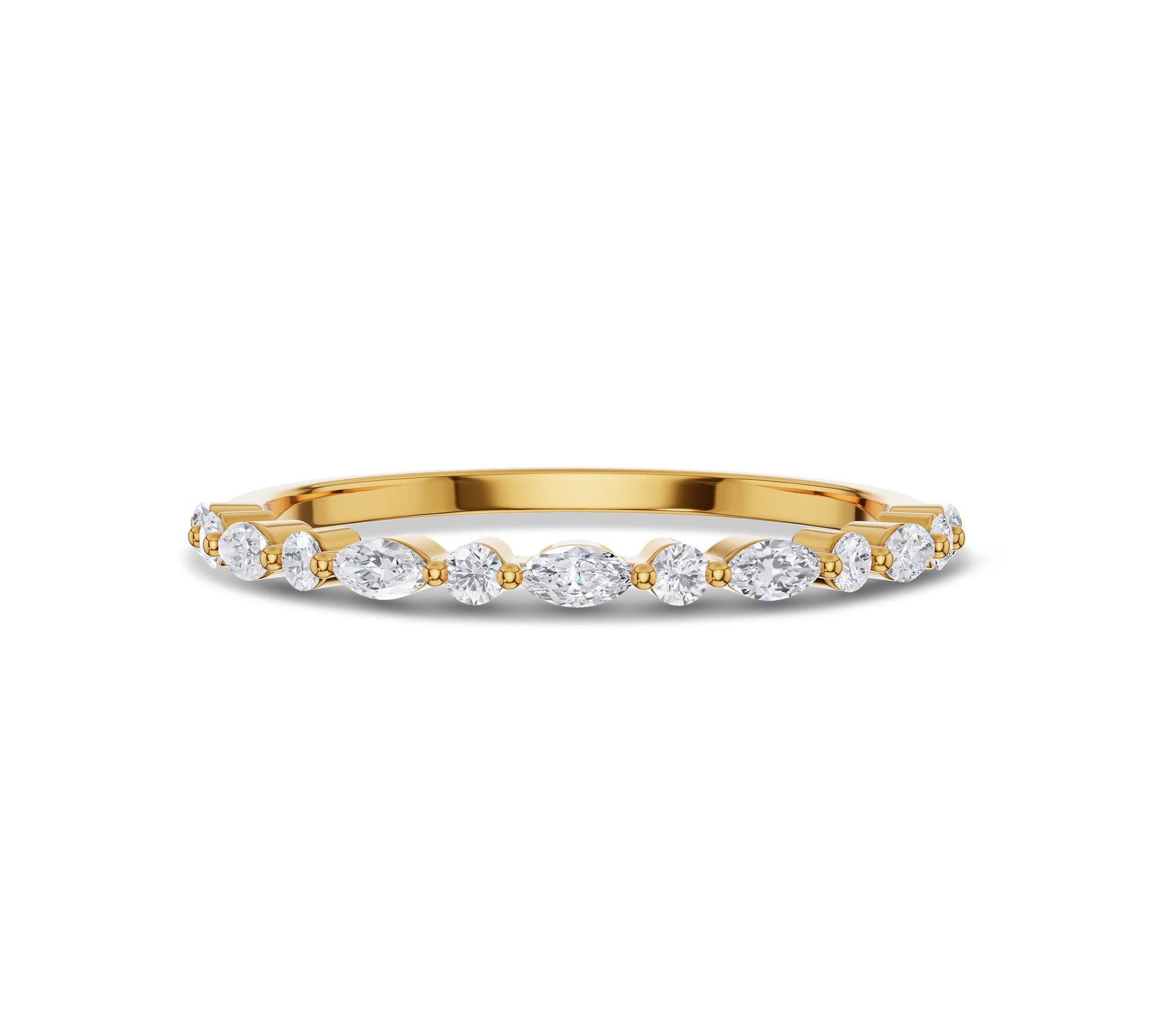 Marquise Diamond Wedding Ring for her