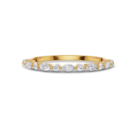 Marquise Diamond Wedding Ring for her