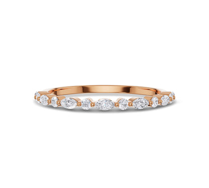 marquise cut diamond ring rose gold
