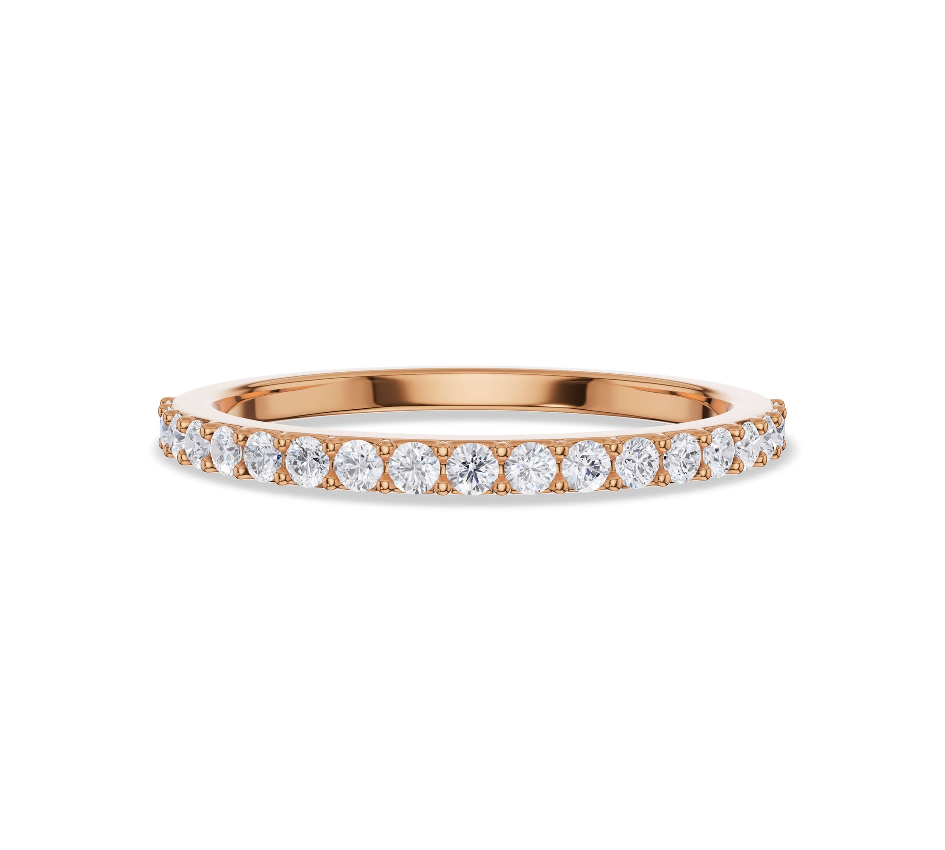 Rose gold petite stackable ring