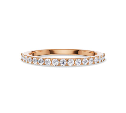Rose gold petite stackable ring
