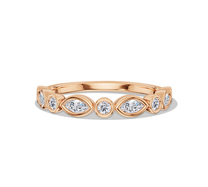 diamond eternity band rose gold