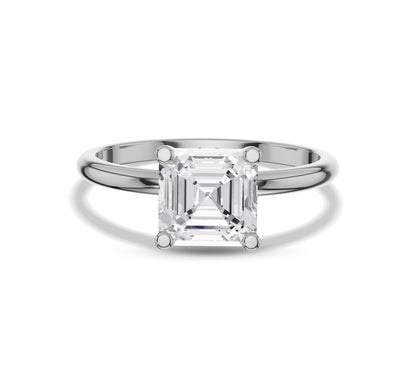 hidden halo setting only in engagement ring