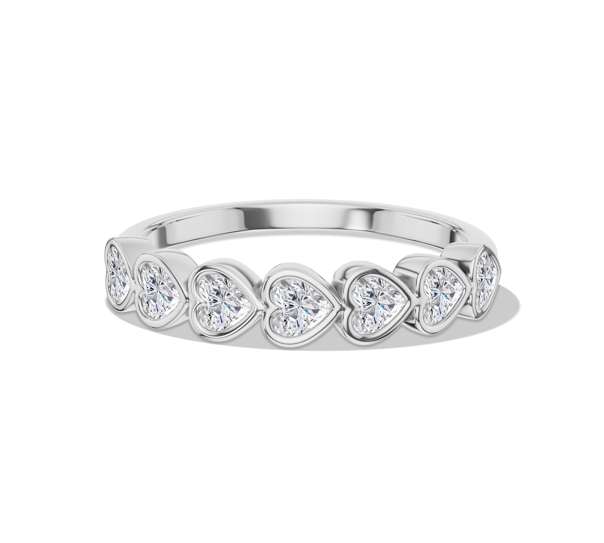 bezel set diamond band