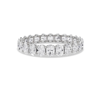 Luxury oval diamond full eternity ring