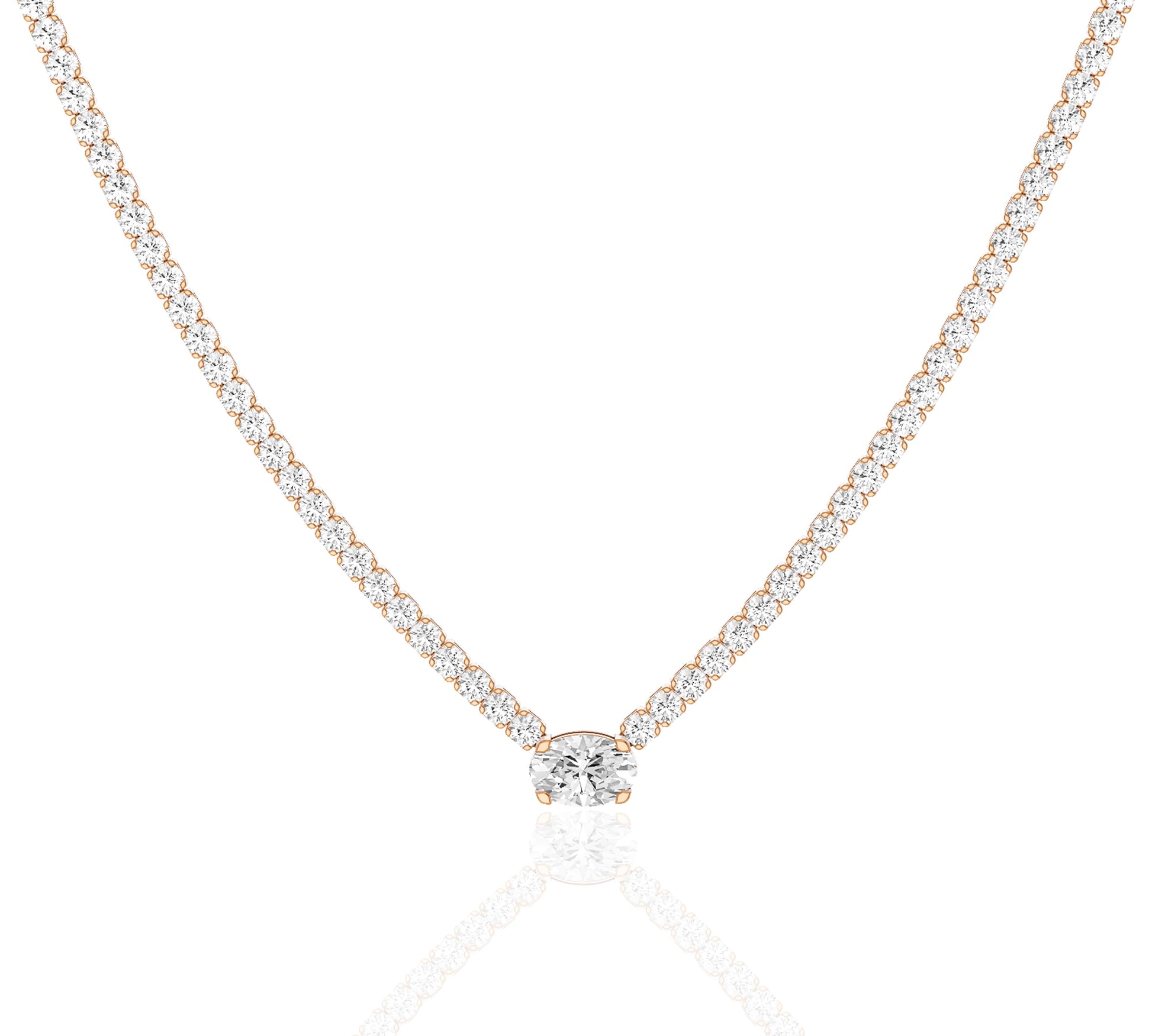 diamond tennis necklace