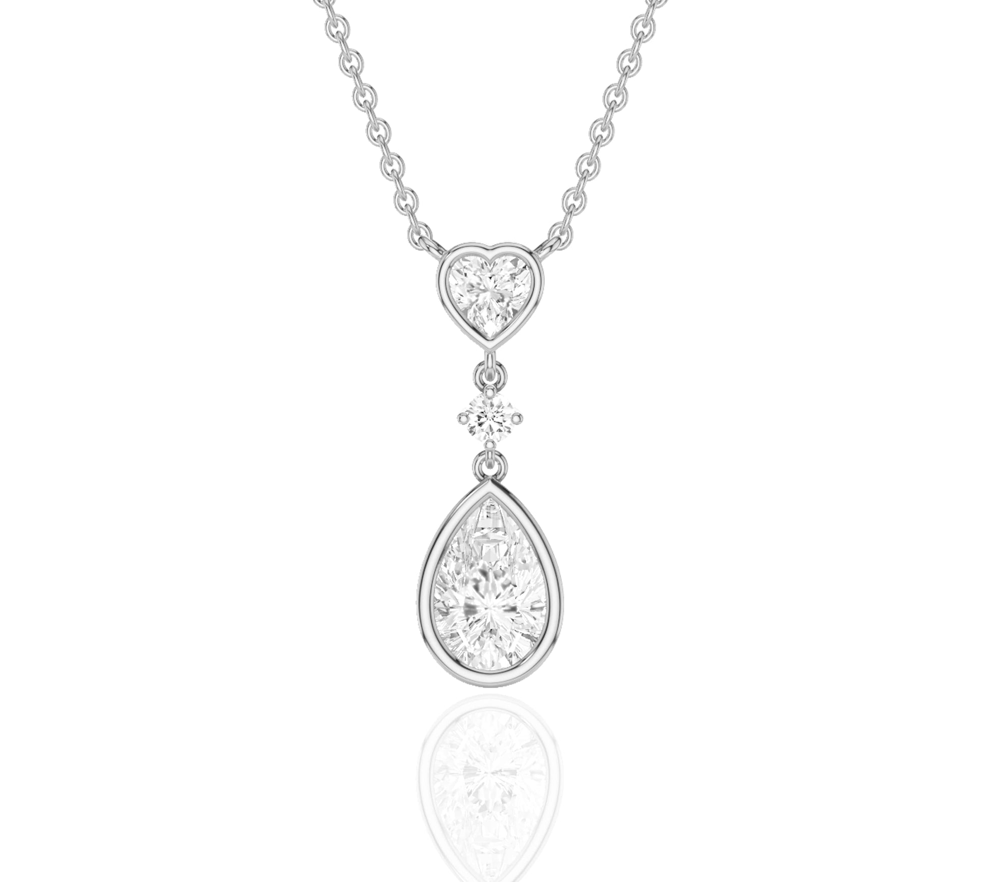 white gold diamond necklace pendant