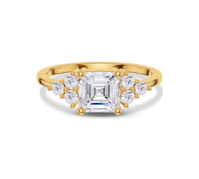 Asscher Cut Diamond Engagement Ring