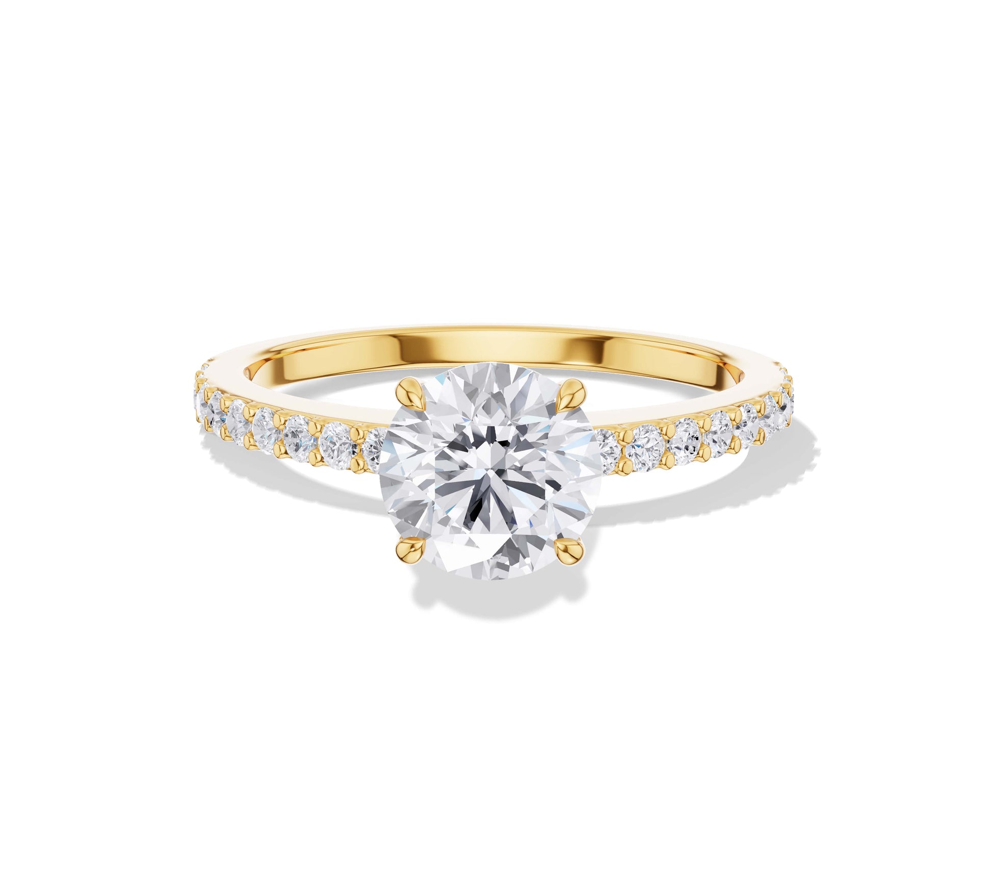lab created engagement rings