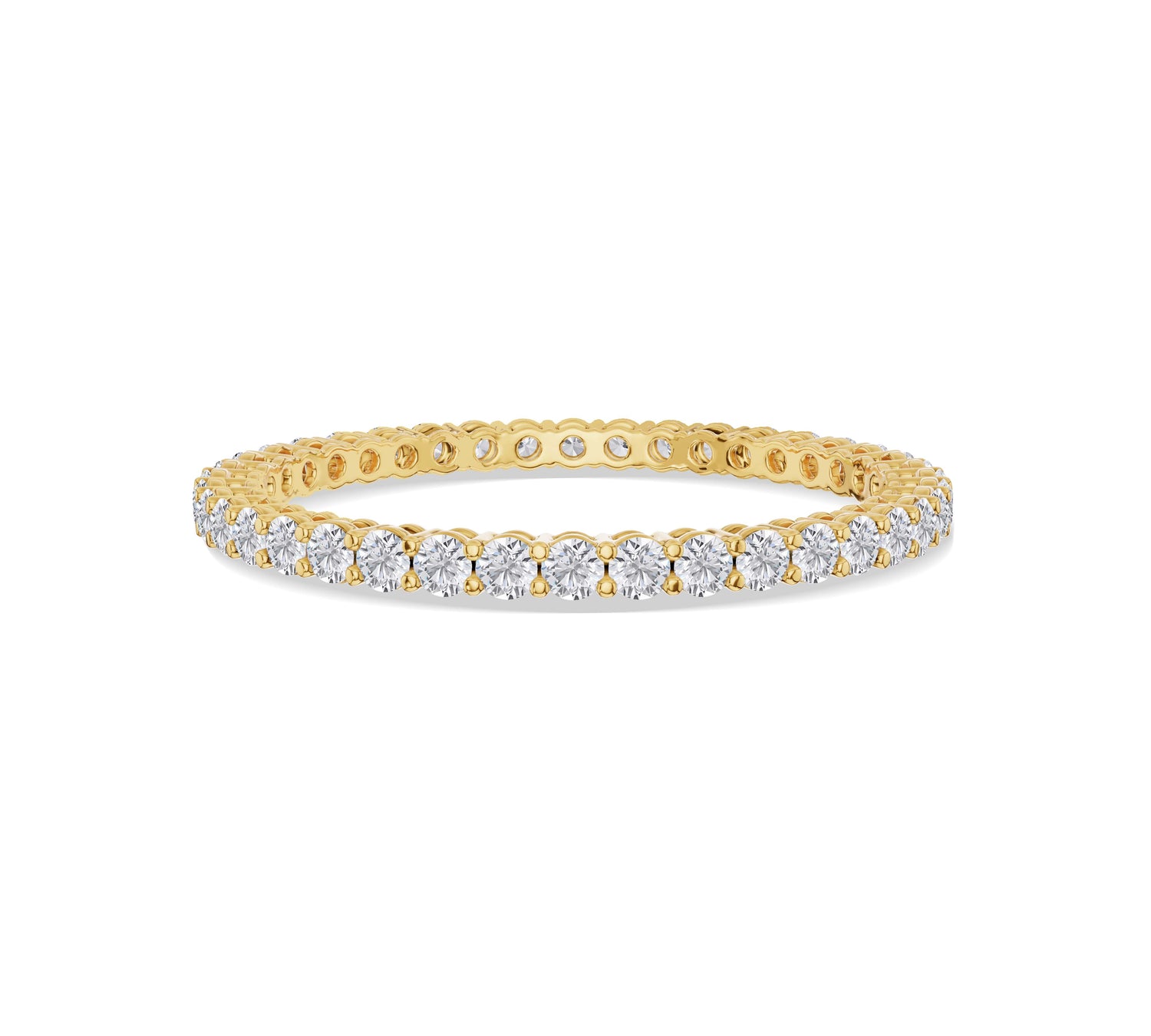 Classic diamond eternity ring in gold