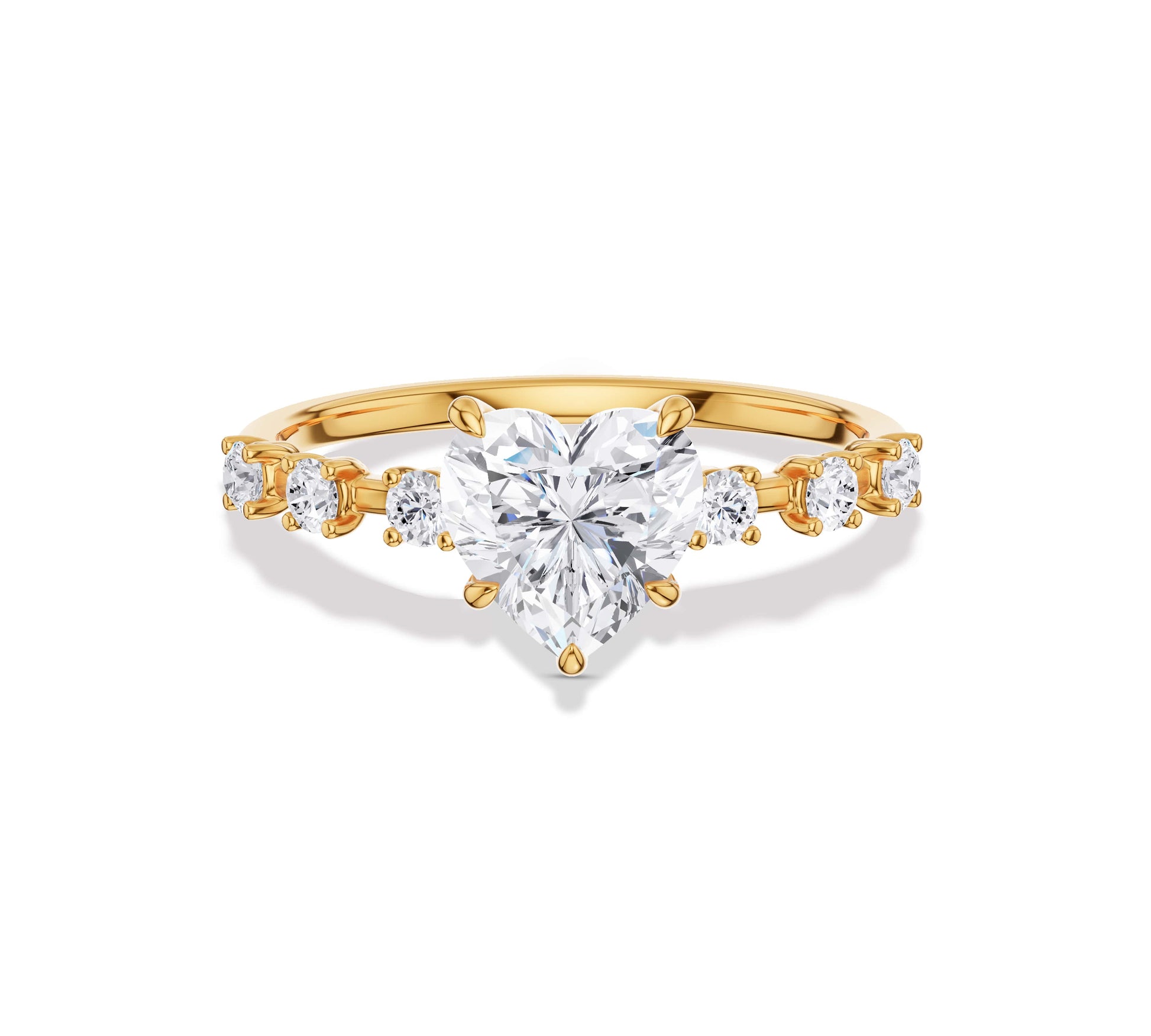 heart shaped engagement ring