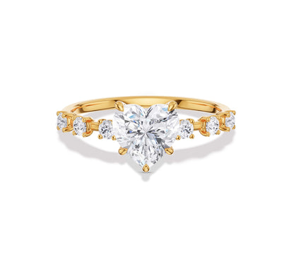 heart shaped engagement ring