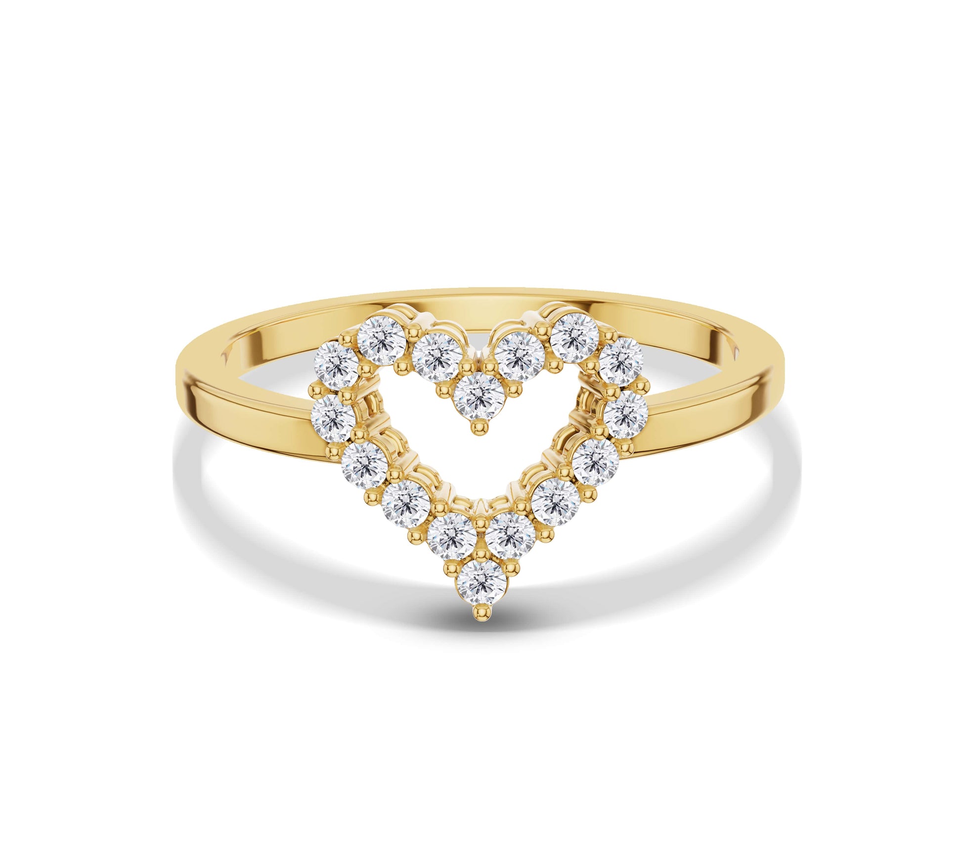 heart diamond ring