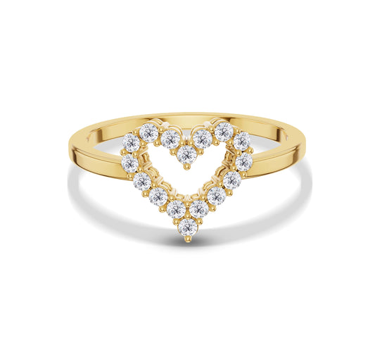 heart diamond ring