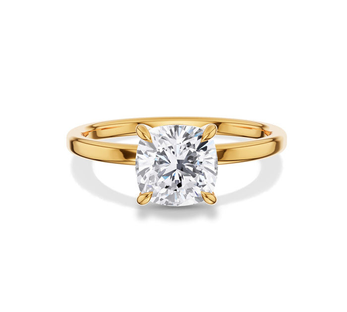 Cushion Cut Solitaire Engagement Ring