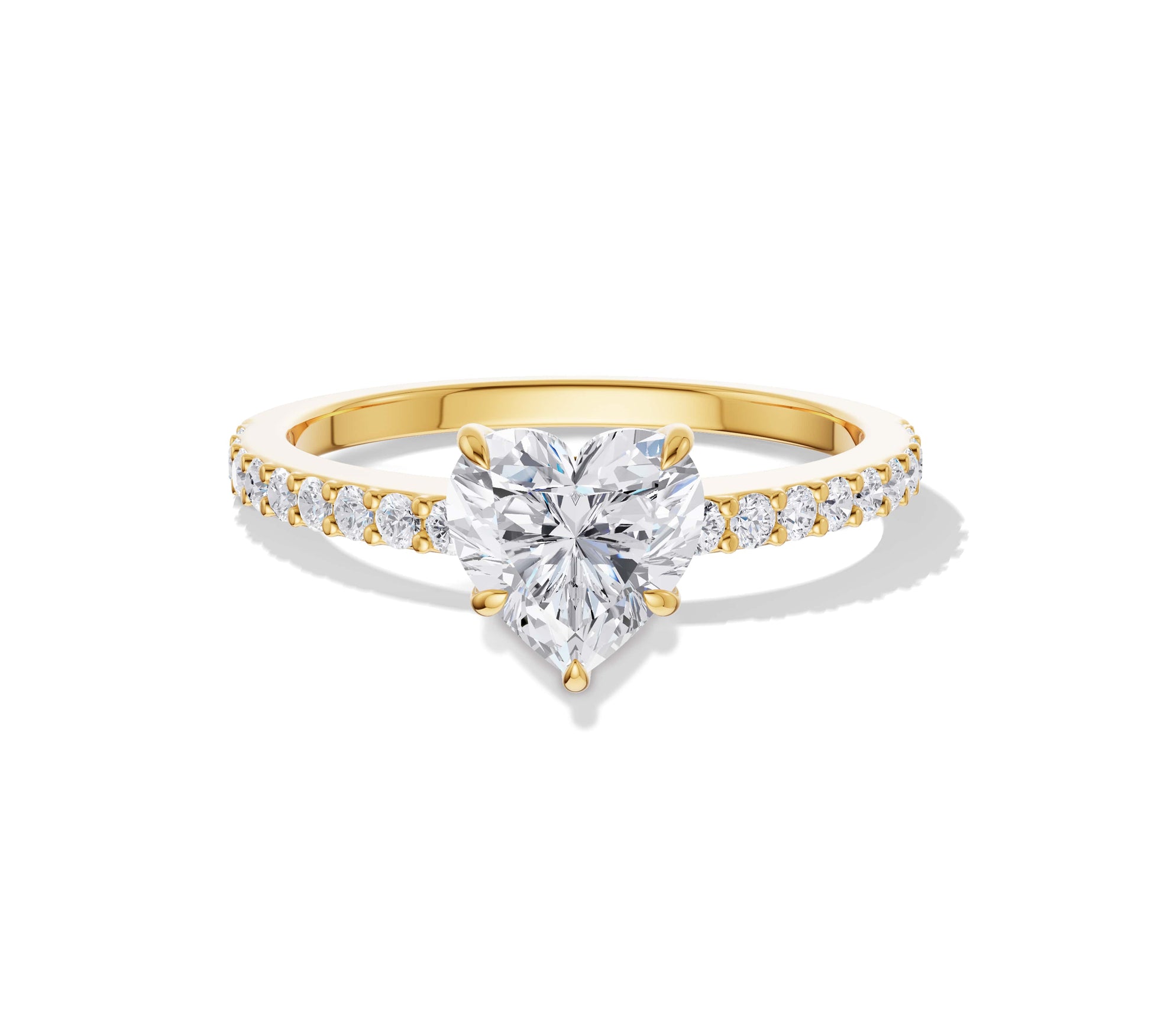 diamond heart ring