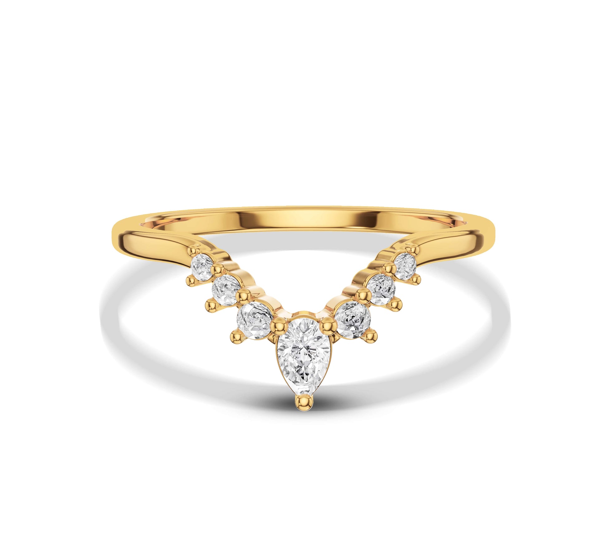 Pear Shaped Diamond Ring​