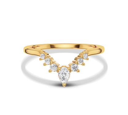 Pear Shaped Diamond Ring​