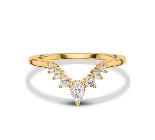 Pear Shaped Diamond Ring​