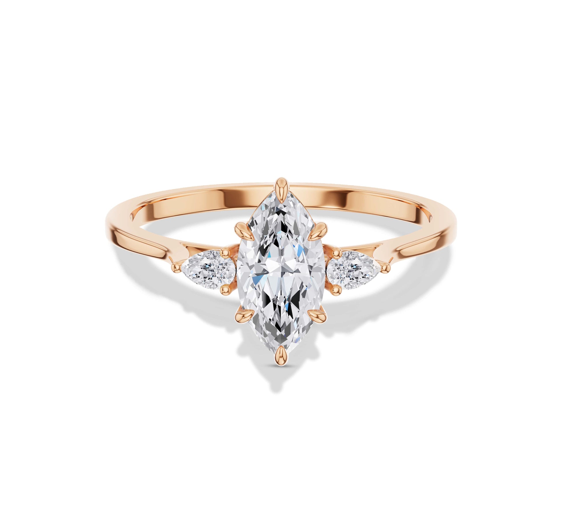 3 stone diamond engagement ring