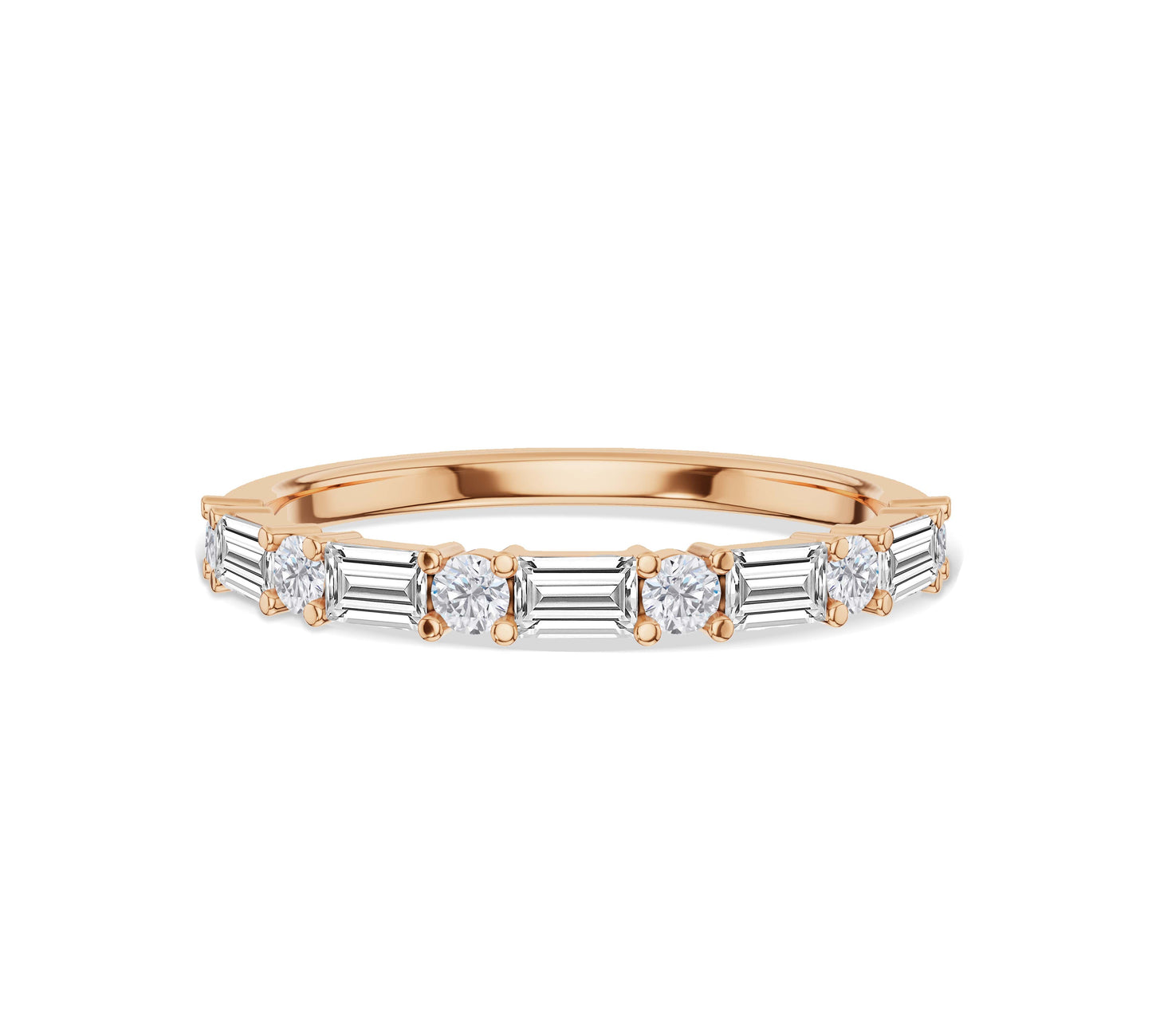 rose gold eternity ring