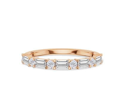rose gold eternity ring