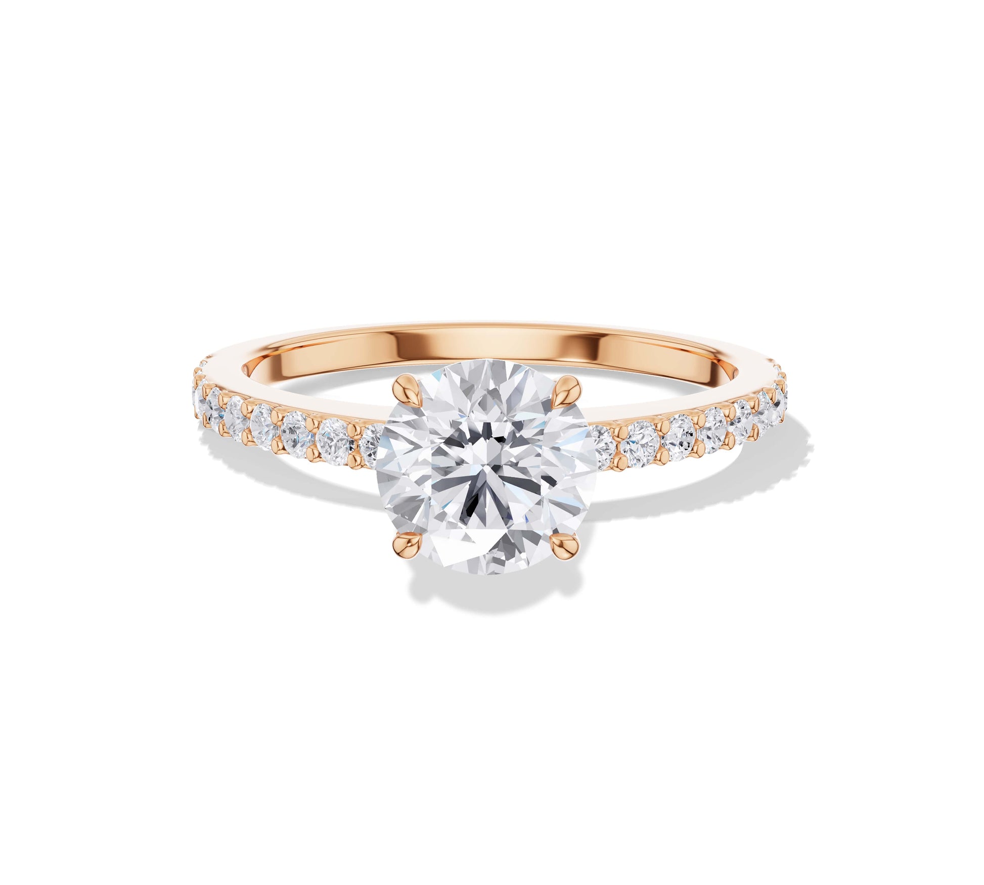 3 carat lab grown diamond ring