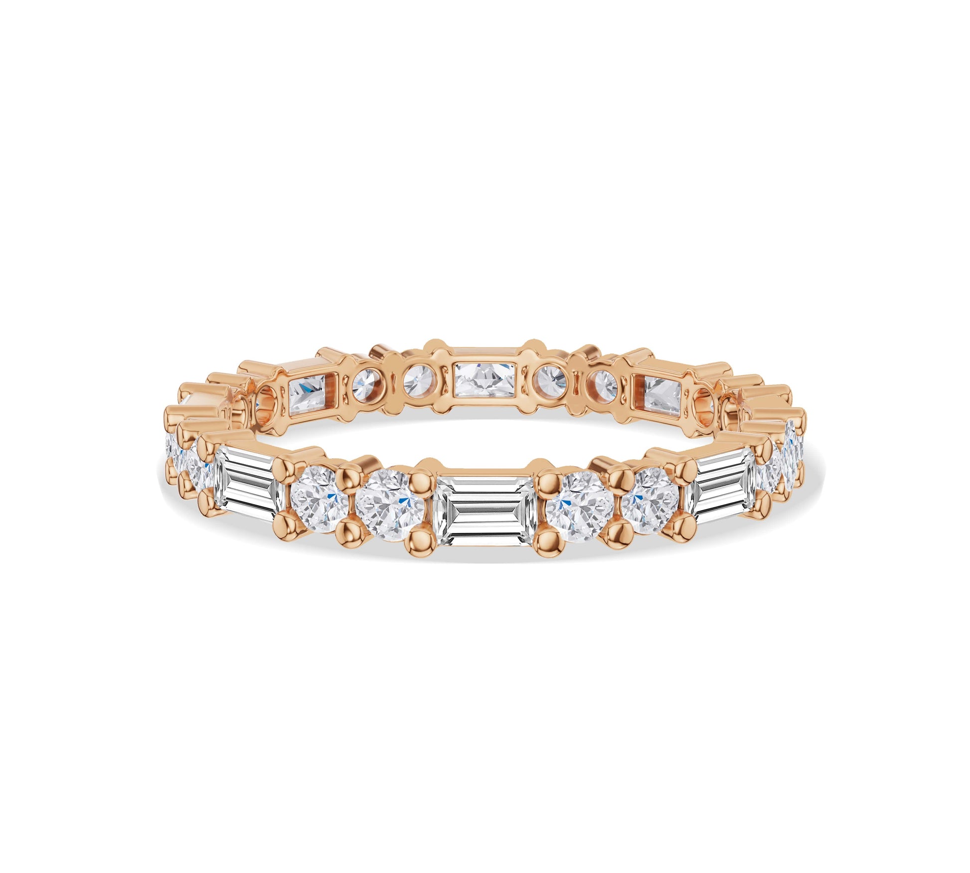 eternity band ring​ rose gold