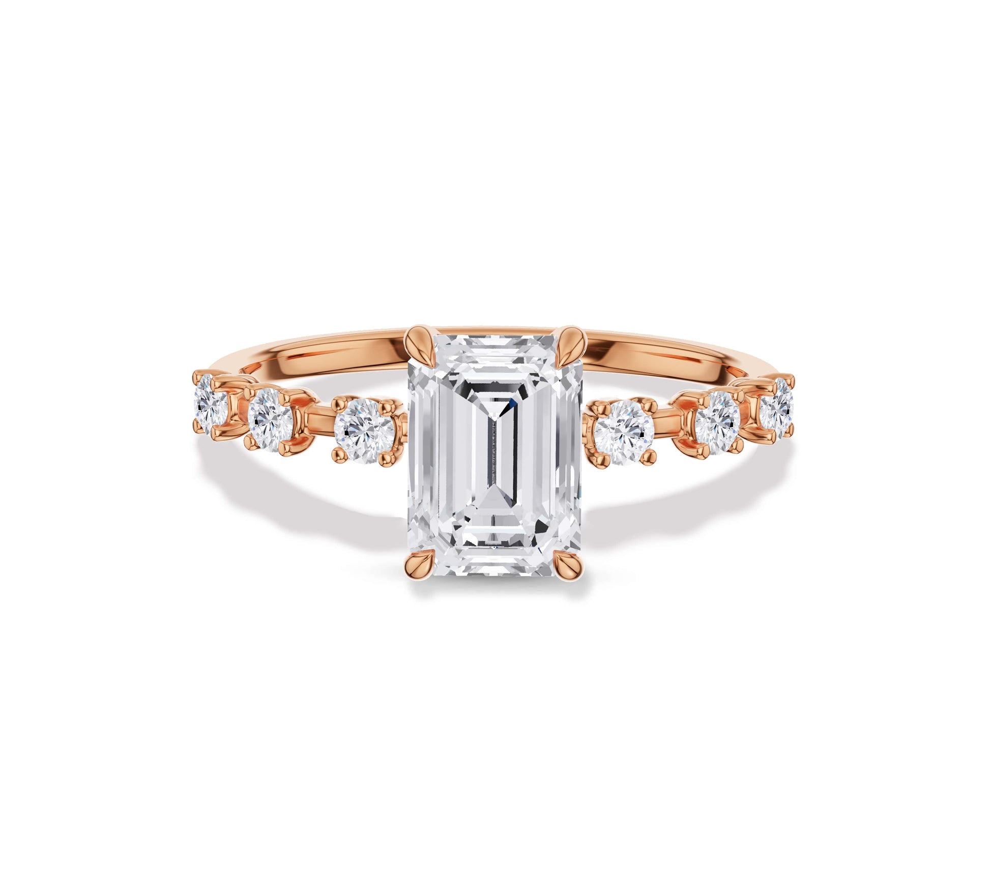 emerald & diamond engagement rings​