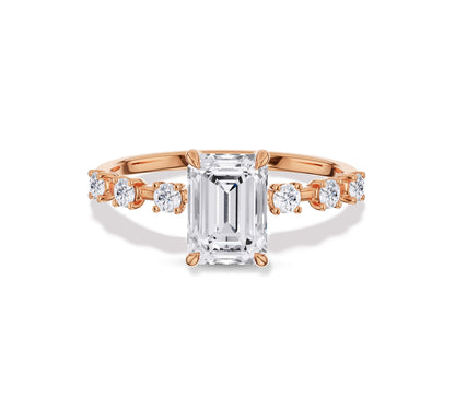 emerald & diamond engagement rings​