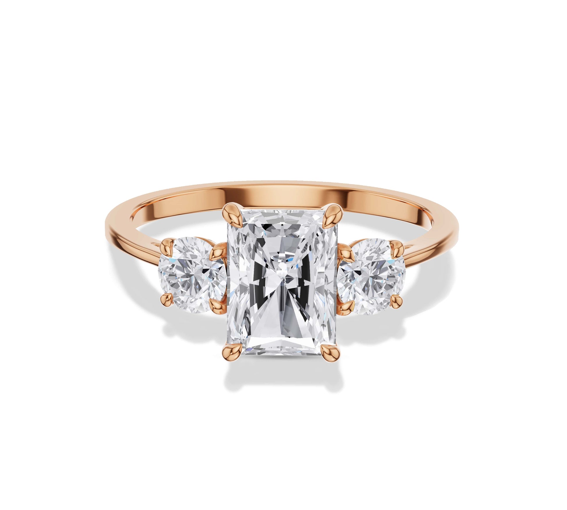 3 diamond engagement ring