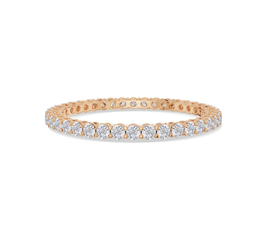 Timeless gold diamond eternity ring