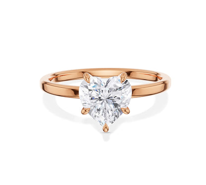 heart shaped engagement ring