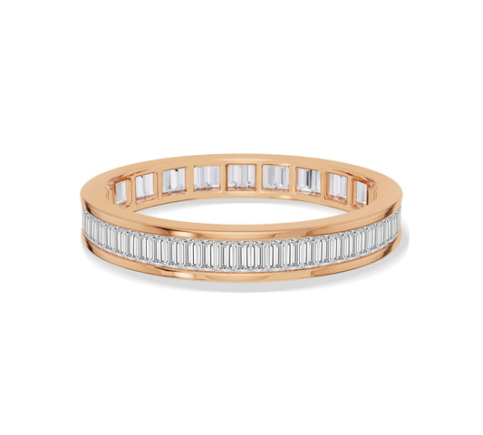 Timeless channel set diamond band