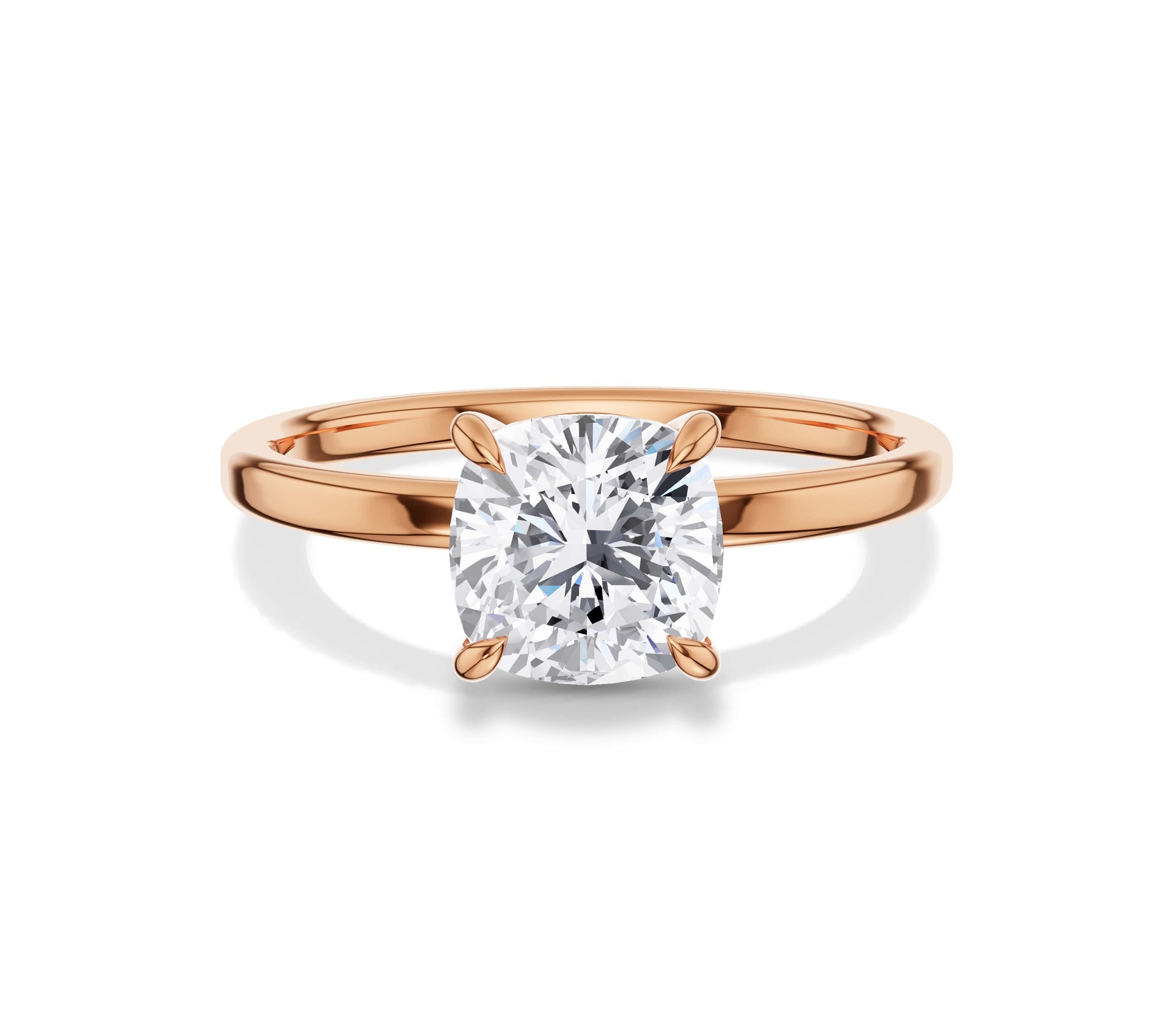 cushion cut diamond ring