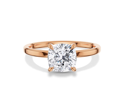 cushion cut diamond ring