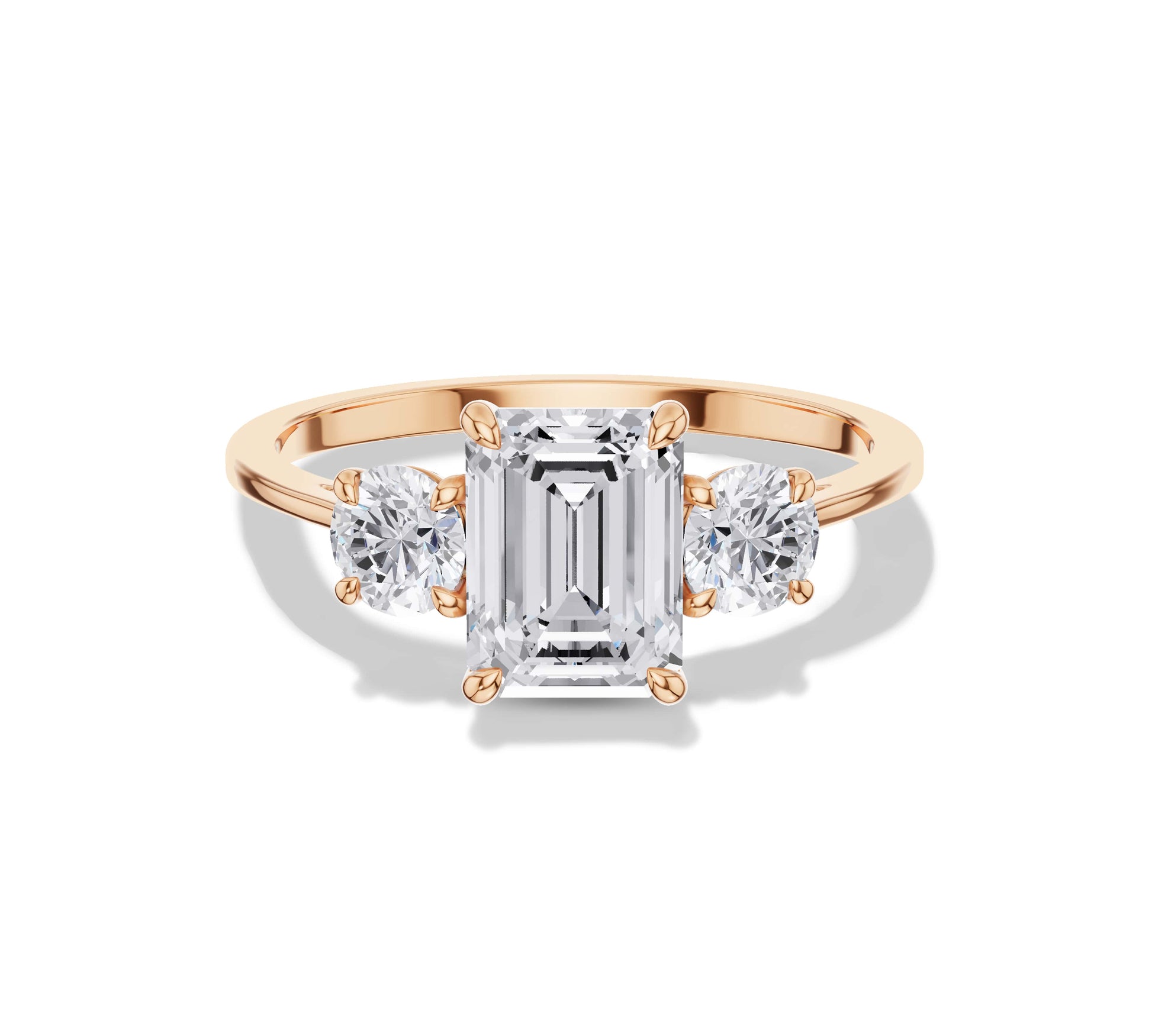 rose gold engagement ring