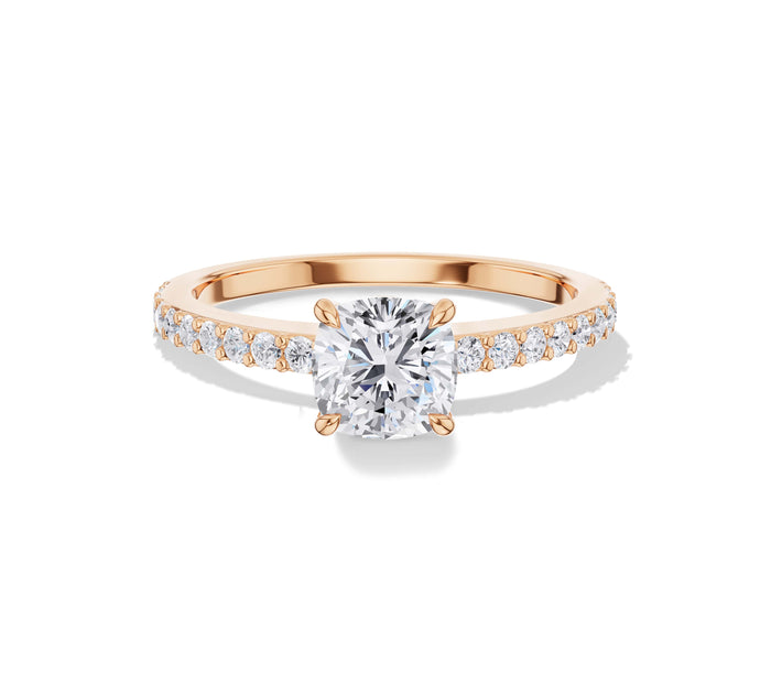 Cushion Cut Diamond Engagement Ring