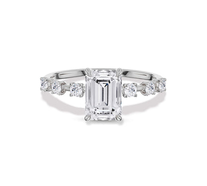 emerald and diamond ring