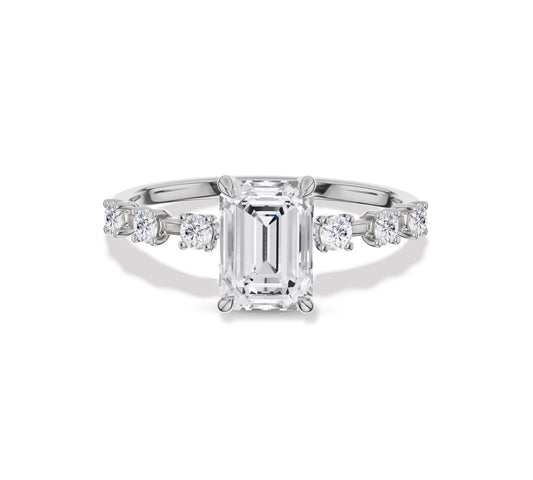 emerald and diamond ring