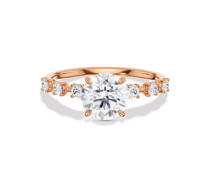 round diamond engagement rings​