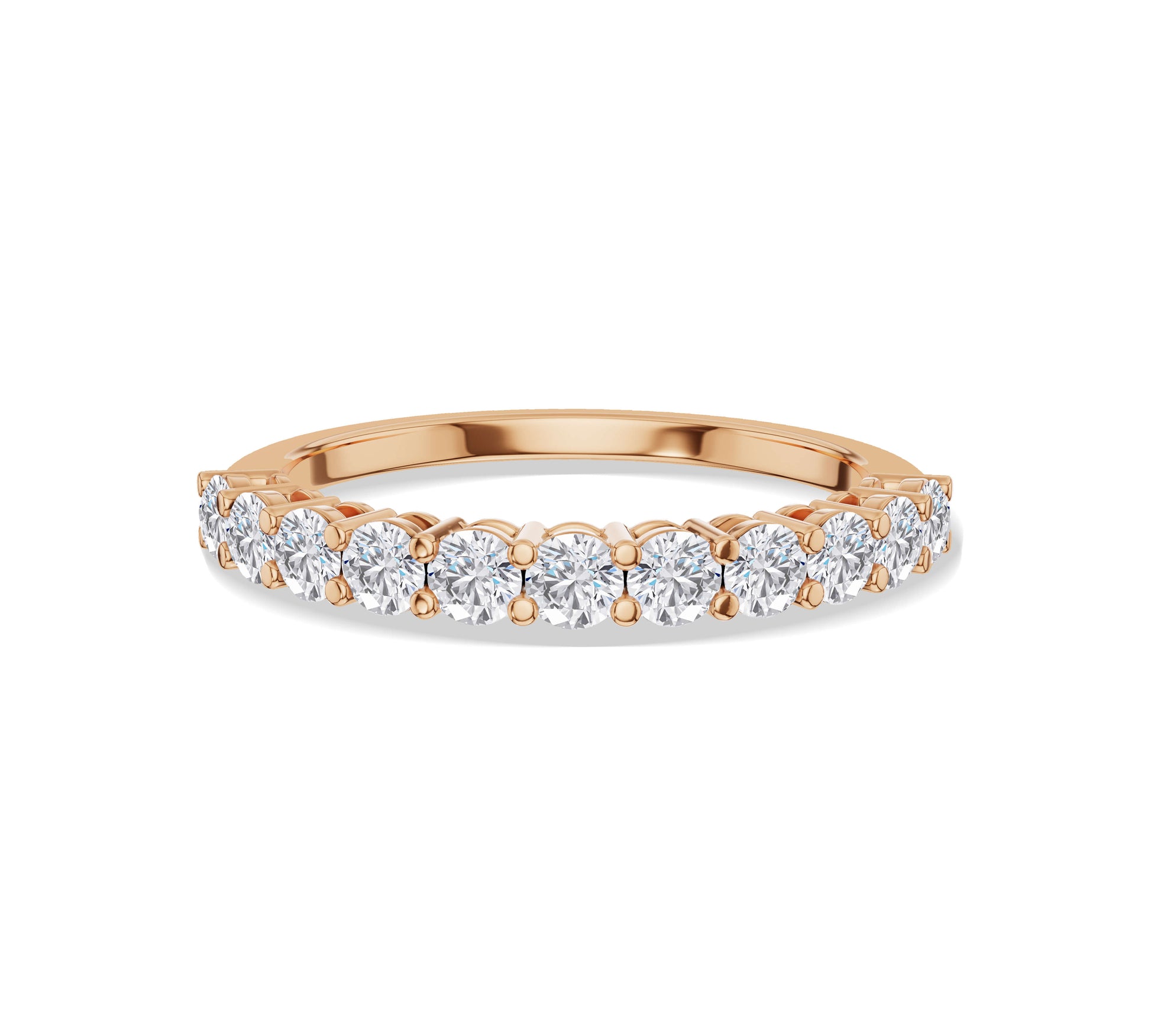 Diamond anniversary ring in gold